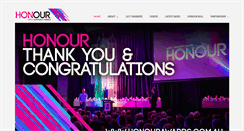 Desktop Screenshot of honourawards.com.au